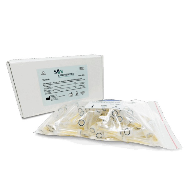Homogenization tubes with cerium stabilized zirconium oxide Ceramic Beads, LVH-001