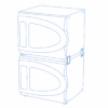 Stacking kit for 2 × ES-20/80 | ES-20/80C