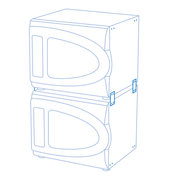 Stacking kit for 2 × ES-20/80 | ES-20/80C
